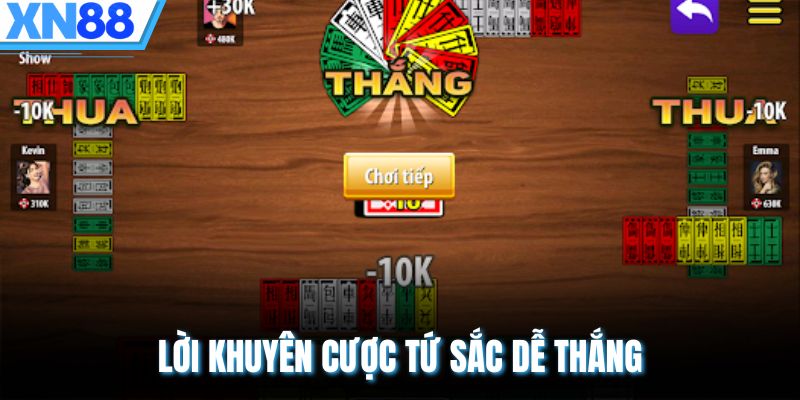Lời khuyên cược tứ sắc dễ thắng
