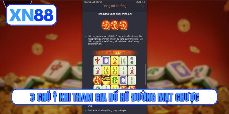 3 chú ý khi tham gia nổ hũ đường mạt chược