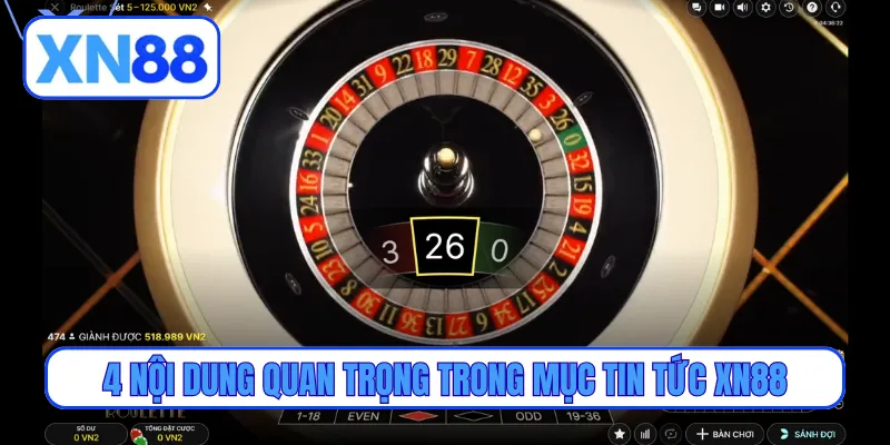 4 nội dung quan trọng trong mục tin tức XN88