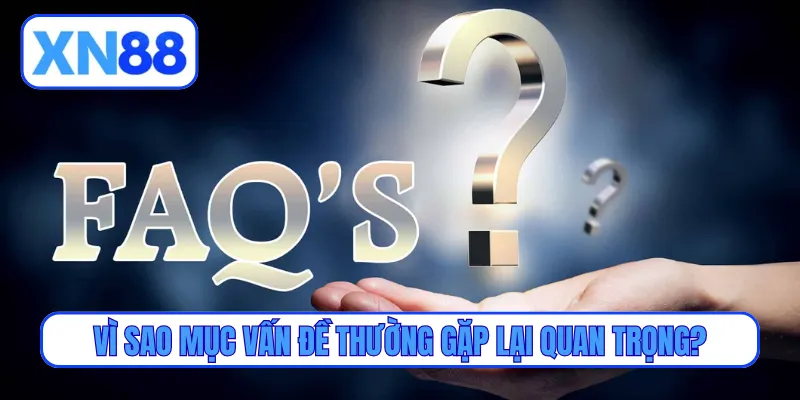 Vì sao mục vấn đề thường gặp lại quan trọng?